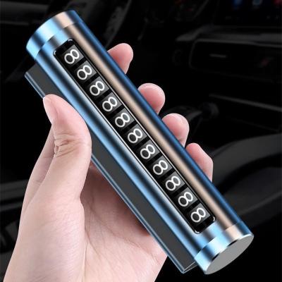 China You can freely combine your own numbers. New phone number display for car metal car phone number luminous plate for sale