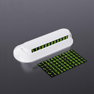 China No new arrival hotselling car parking plate number phone number card in car for sale