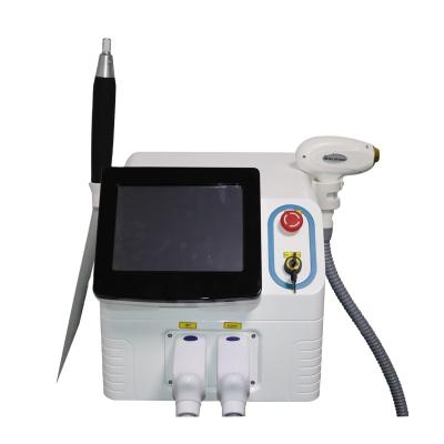 China 2021new mini pigment removal 808nm diode laser hair removal machine 2 in1laser machine for sale