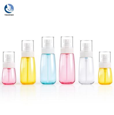 China Cosmetics Fine Mist Spray Bottle Empty Cosmetic Refillable Travel Containers Plastic Spray Bottle Sprayer for sale