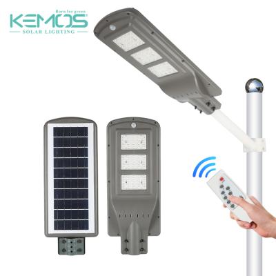 China Garden Integrated Smart ABS Ip65 Waterproof Remote Control Outdoor 20w 40w 60w All In One Solar LED Garden Light for sale