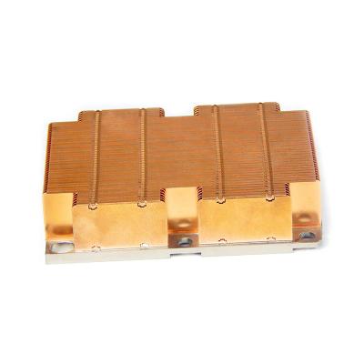 China Processor Zipper Copper Fin Heatsink for sale