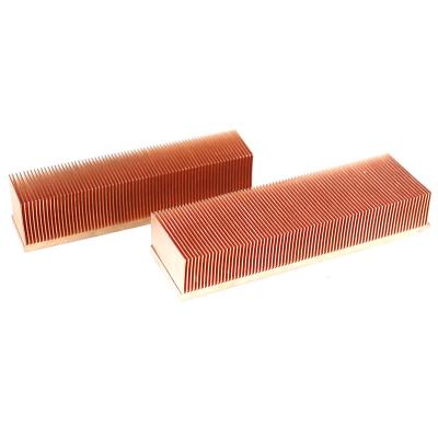 China Power Supply Custom Copper Fin Heatsink Skiving Use For LED Light for sale