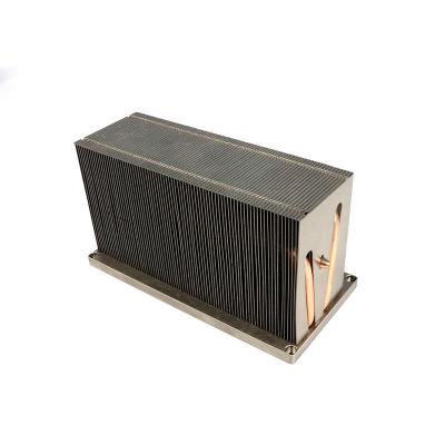 China Air Condition Or Fridge High Power LED Heat Pipe Heatsink Customized Aluminum Zipper Fin Heatsink With Heat Pipe for sale