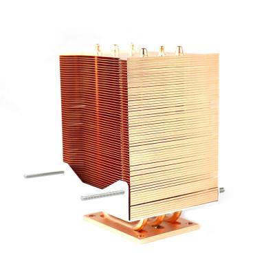 China Custom Copper Computer Case Hot Selling CPU Heatsink for sale