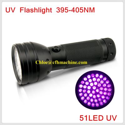 China AA Dry Cell/Battery Powered Aluminum Alloy 51 Ultraviolet UV Blacklight Led Torches for sale