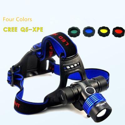 China 18650 Rechargeable Zoomable 3 Gears CREE Q5/ T6-L2 High Brightness Headlamp/Head Light for sale