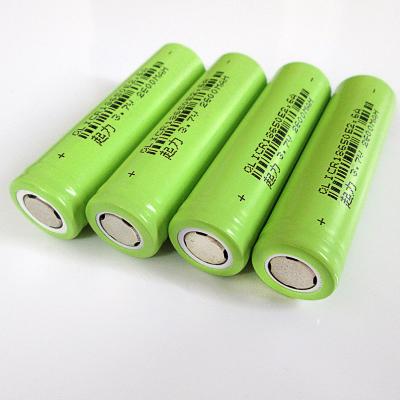 China 2600 mAH Capacity Recharging 18650 Lithium Cell Battery for CREE Led Flashlight for sale