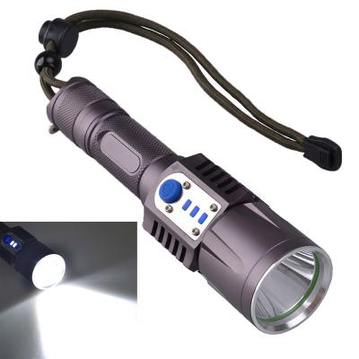 China USB Port Charging 5 Flash Modes CREE T6 Outdoor Camping Led Torch with Powerbank Function for sale