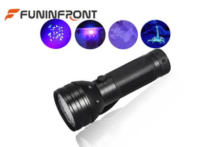 China 51 Lamp 395NM UV LED Flashlight Detector for Currency, Fluorescent, Search Amber for sale