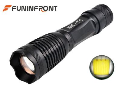 China CREE XM-L T6 Zoom LED Flashlight Working with 18650 Li-ion battery or 3xaaa for sale