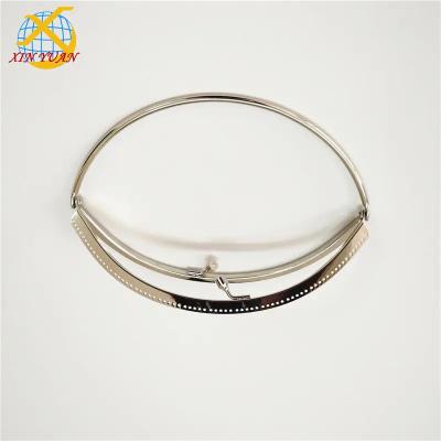 China Fashion17.8*6.8cm Metal Metal Sew In Handbag Frame Purse Frame With Bag Handles Bag Accessories for sale