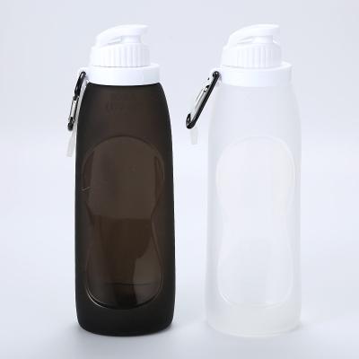 China Viable Outdoor Mikenda Equipment New Arrival BPA Free Sports Silicone Collapsible Water Bottle for sale