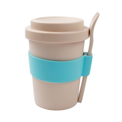 China Mikenda 250/350/450/700ml Eco Sustainable Bamboo Fiber Drinkware Drinking Cup for sale