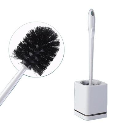 China Household Durable Long Handle Plastic Toilet Brush No Punch Wall Hanging Drop Seat Toilet Brush Cleaning Set for sale