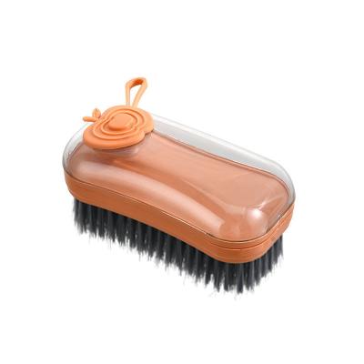 China Sustainable Scrub Brush With Soap Dispenser Scrubber Cleaner Good Cleaning Sweeps Sustainable Dish Hand House Cleaning for sale