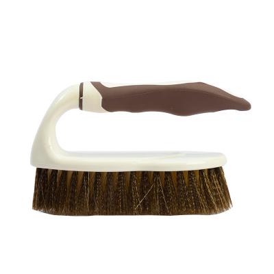 China 2023 Sustainable New Design Iron Shape Household Clothes Wash Cleaning Floor Scrub Brush for sale