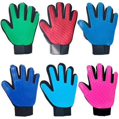 China Viable Pet Hair Removal Glove Grooming Glove Grooming Mitt Hair Remover for sale