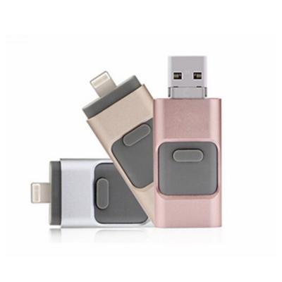 China Promotional Plastic 3 in 1 Flash Pen Drive 4GB 8 GB 16GB Mobile Phone USB Stick OTG USB Drives for sale