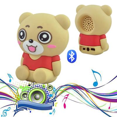 China New Design Wireless Customized Soft Shape Gift PVC Mini Portable Cartoon 3D Wireless Speaker for sale