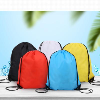 China Jewelry Customized Printing Standard Recycled Polyester Drawstring Bags Drawstring Backpack for sale