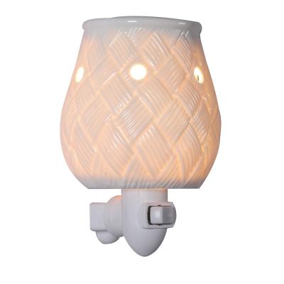 China Candle Heater / Electric Oil Burner Ceramic Oil Lamp Plug In Fragrance Wax Melt Heaters for sale