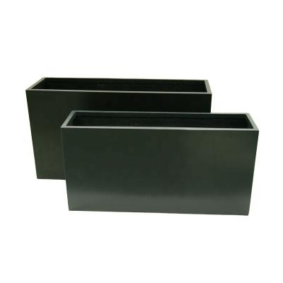 China 2020 Hot Selling Light Weight On The Line Lightweight High Strength Durable Outdoor Fiberglass Rectangular Planter Manufactured for sale