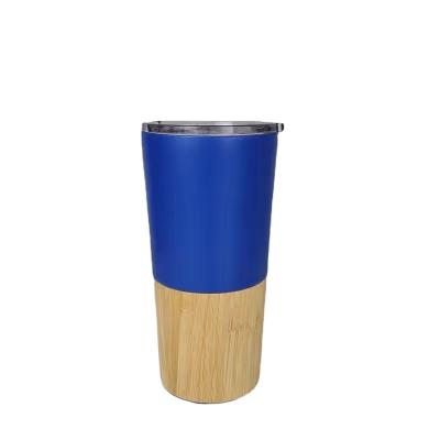 China Elaborate Double Wall Insulated Design Cup Car Office Cup Bottle Customized Thermos Mug Minimalist Bamboo New Business for sale