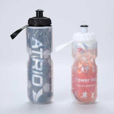 China Sustainable Portable 650ML Sports Drinking Water Bottle Spray Bottle Bpa Free Water Bottle With Soft Loop for sale