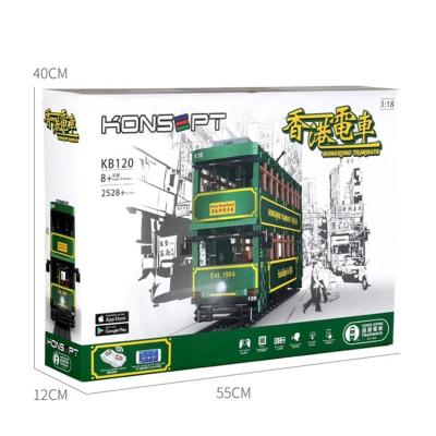 China Toy Mold King Building Block KB120 MOC Car Motorized 1904 Hong Kong Streetcars Transport Kid Model Toy Educational Plastic Bricks for sale