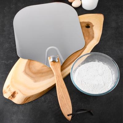 China New Stocked Flypeak Hot Sale Kitchen Cooking Tool Square Pizza Tray Bakeware Aluminum Pizza Baking Skin for sale