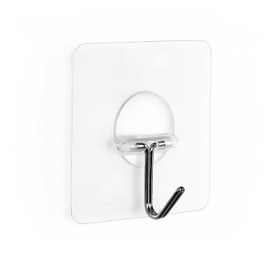 China Flypeak Viable Waterproof and Oilproof Bathroom Kitchen Heavy Duty Self Adhesive Hooks Reusable Seamless Wall Hooks for sale