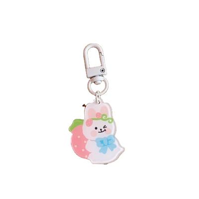 China Cute Japanese Net Red Pendant Net Red Jewelry Plastic Pendant School Bear Key Chain Institute of Statistics Acrylic Key Chain Bear School Bag for sale