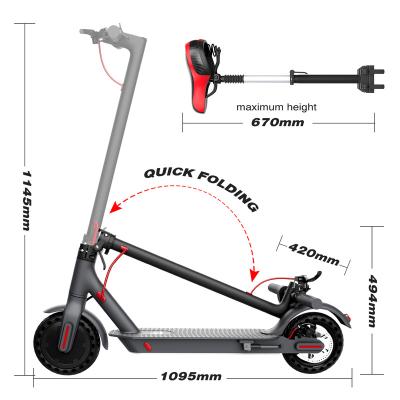 China EU 300W Unisex Outdoor Sport Quickly Foldable 2 Wheel Pro Electric Scooter For Adult for sale