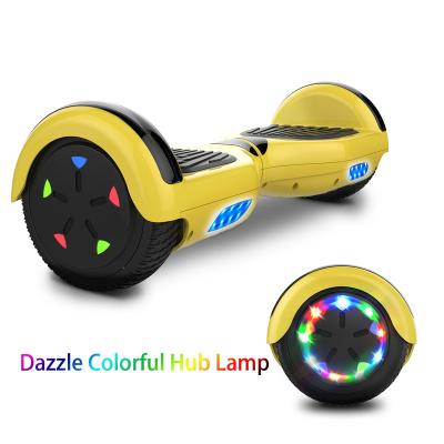 China Bluetooth speaker +led lights self balance ride electric car hover board 6.5 inch with speaker for sale