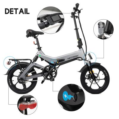 China Warehouse Cheap Stock EU Standard 16inch 36V Foldable Waterproof Electric City Bike Electric Bike For Daily Use for sale