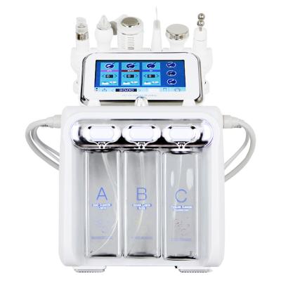 China Skin Tightening New Design 6 in1 H2 Hydraulic O2 Dermabrasion Peel Water Dermabrasion Oxygen Facial Lifting Machine for sale