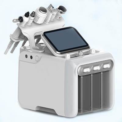 China Skin Tightening Hot Sale 6 in1 H2 O2 Shrink Pores Improve Dark Skin Yellowish Hydraulic Microdermabrasion Machine for sale