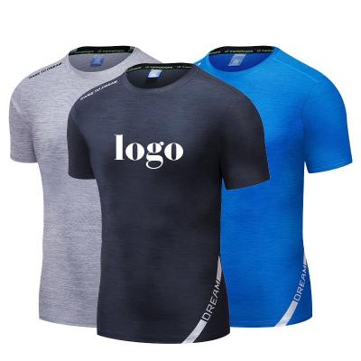 China Custom Made Anti-Wrinkle White High Quality T-shirts Printing Gym Polyester T-shirt Sports T-shirt for sale