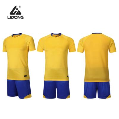 China Custom Cheap Team Wear Men Blank Full Sets Sublimation Soccer Jersey Sportswear Uniform Cheap Set for sale