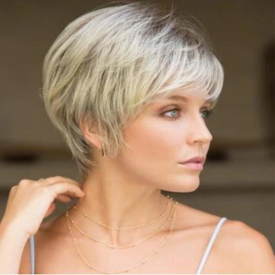 China Wholesale Synthetic Women Best Bob Blonde Wigs Straight Bob Hairstyle Wigs For Black Water Wave Hair Shorts 2021 for sale