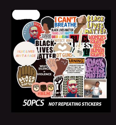 China 2020 Cartoon Sticker Wholesale Waterproof Vinyl Sticker Black Lives Matter Sticker for sale