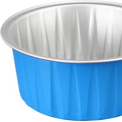 China Colorful Aluminum Foil Container Food Color Aluminum Foil Tray Airline Tray for sale