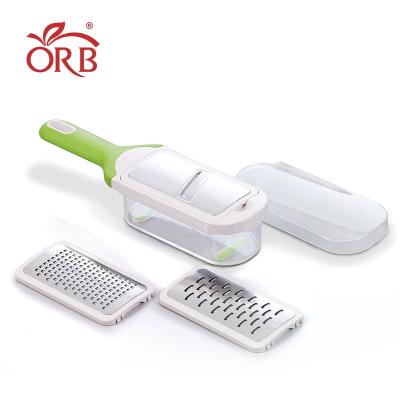 China Viable Kitchen Potato Carrot Garlic Ginger Multifunctional Plastic Grater for sale