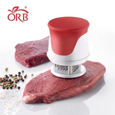 China Small Hand Sustainable Stainless Steel Blades Plastic Meat Steak Tenderizer Tool for sale