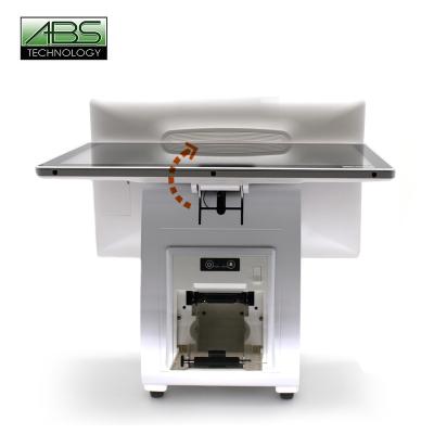 China Stores cash register terminal with 15 inch touch screen and 15 inch customer display for small and medium for sale