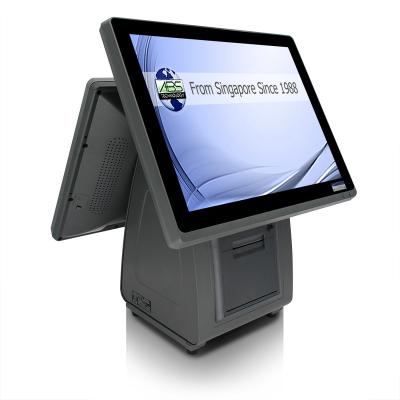 China Stores Wholesale 15 Inch Frameless Capacitive Touch All In One POS Systems For Supermarket for sale