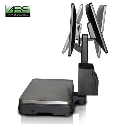 China Electronic Weight Function Position Scale Position Weight Machine Pos All In One Cashier Windows 10 With Weigh Scale for sale