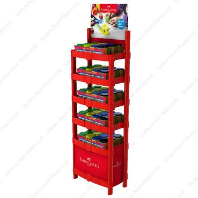 China Advertising durable HIPS motor oil display rack car care product plastic display rack for advertising for sale