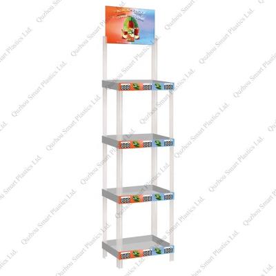 China Advertising Custom Design Crisp Cookie Display Stand Plastic Chip Display Stand Holder POP Up Displays Mock Up Displays For Shopping Mall for sale